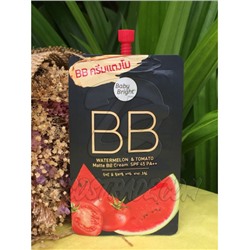 Матирующий BB крем «Арбуз и Томат» с защитой от солнца SPF 45 PA++ от Baby Bright, Watermelon & Tomato Matte BB Cream SPF 45 PA++, 7 гр