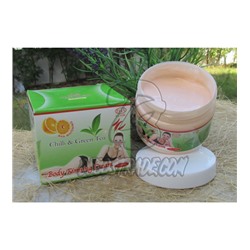 Крем для коррекции фигуры с перцем Чили и Зеленым чаем от ELLA V.CARE, Body Firming Cream Chili $ Green Tea, 300 мл