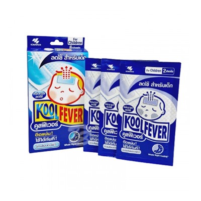 Жаропонижающий пластырь для малышей от KOOLFEVER Cooling Gel Sheet for Baby, упаковка 6 шт