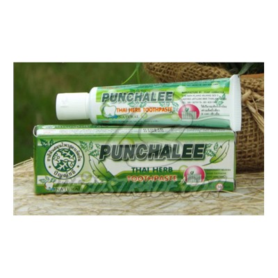 Зубная паста на тайских травах от Punchalee в тубе, Thai Herb Toothpaste, 35 гр