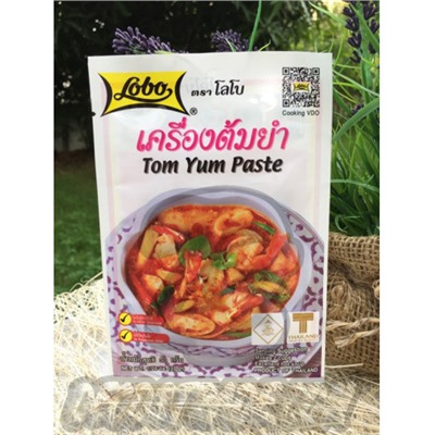 Паста Том Ям для тайского супа от Lobo, Tom yum paste, 30 гр