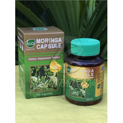 Фитокапсулы Моринга от Khaolaor, Moringa Capsule Dietary Supplment Product, 100 капсул