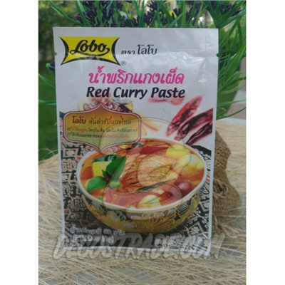 Красная паста карри от Lobo, Red Curry Paste, 50 гр