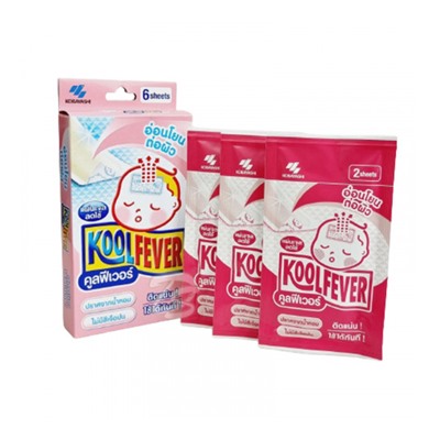 Жаропонижающий пластырь для малышей от KOOLFEVER Cooling Gel Sheet for Baby, упаковка 6 шт