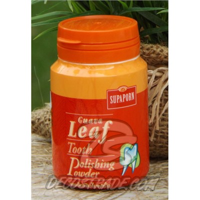 Натуральный зубной порошок с листьями гуавы от Supaporn, Guava Leaf Tooth Polishing Powder, 90 гр