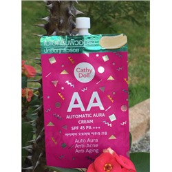 АА крем с защитой от солнца SPF 45 PA+++ от Cathy Doll, AA Automatic Aura Cream SPF 45 PA+++, 6 гр