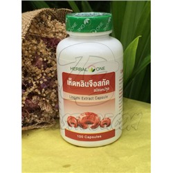 Экстракт гриба Линчжи в капсулах для иммунной системы от Herbal One, Lingzhi Extract, 100 капсул