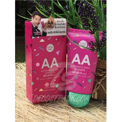 АА крем с защитой от солнца SPF 45 PA+++ от Cathy Doll, AA Automatic Aura Cream SPF 45 PA+++, 50 гр (#23 natural )